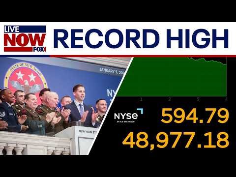 Stocks: Dow hits record high, crosses 49K for first time