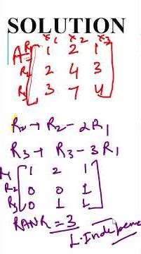 LI & LD &Rank # 🔥”“Linear Independence Easy Method 😳#”“Row Reduction Shortcut”“# GATE LI & LD Trick”