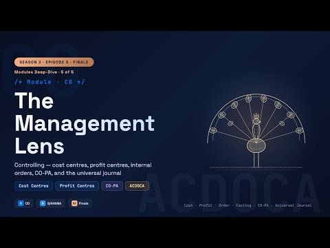 SAP CO Explained: The Management Lens | Cost Centres, CO-PA, ACDOCA | S2 Ep5 Finale
