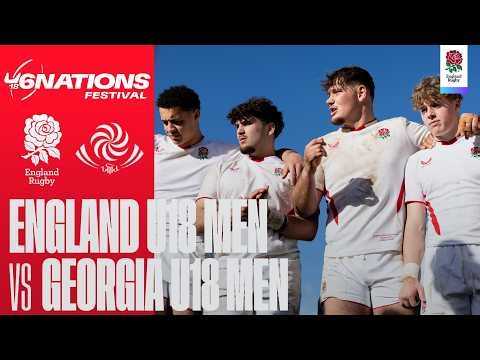 LIVE | England U18 Men v Georgia U18 Men | Six Nations Festival | Vichy, France