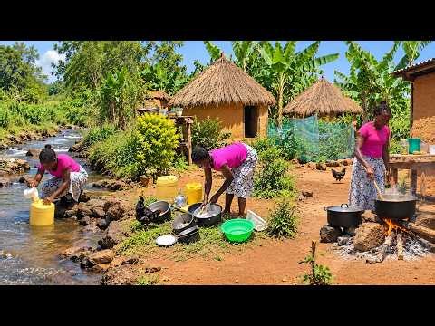 Day in the life of a village girl //African village life