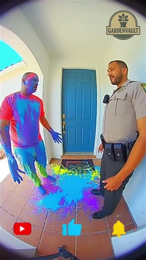 Paint Everywhere, Still Making Excuses 😂🎨 (Caught on Ring Camera)