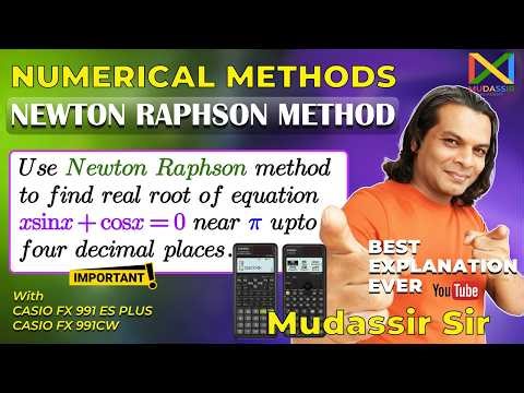 Newton Raphson Method | Solve xsin x + cos x = 0 Near π (4 Decimal Accuracy) | VTU