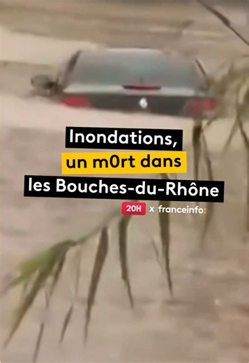 Dans les Bouches-du-Rhône, les pluies diluviennes ont fait un m0rt. C'est l'équivalent de près de quatre mois de pluie qui s'est abattu en quelques heures dans le secteur de Martigues. Et même si les précipitations faiblissent, la prudence reste de mise. #jt20h #actualités #sinformersurktiktok