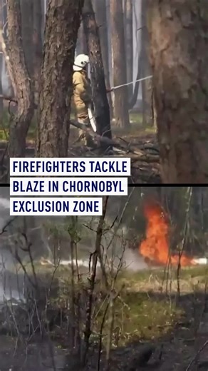 Chornobyl Wildfire Spreads After Drone Crash, Firefighters Contain Blaze