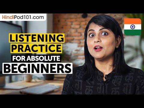 Hindi Listening Comprehension for Absolute Beginners