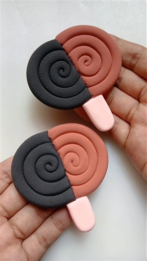 DIY idea 💞 How to make easily lollipop 🍭 with Super clay #trend​ #clay​ #music​ #funny​ #candy