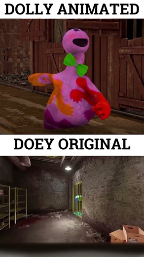 DOLLY RECREATED 2.0 POPPY PLAYTIME ANIMATION VS ORIGINAL POPPY PLAYTIME #poppyplaytime #gaming #GOB