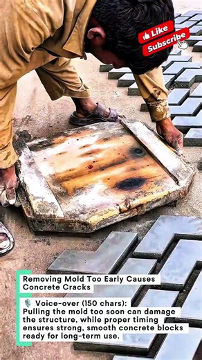 Removing Mold Too Early Causes Concrete Cracks #Concrete #DIY #Construction