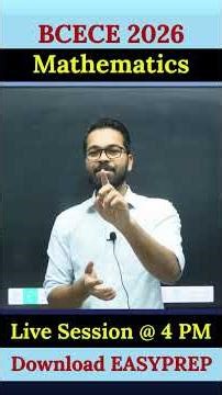 🔥BCECE 2026 | Mathematics | VVI Questions Series🧠| PYQ + MEQ | B.Tech Entrance Exam तैयारी 🚀 #bcece