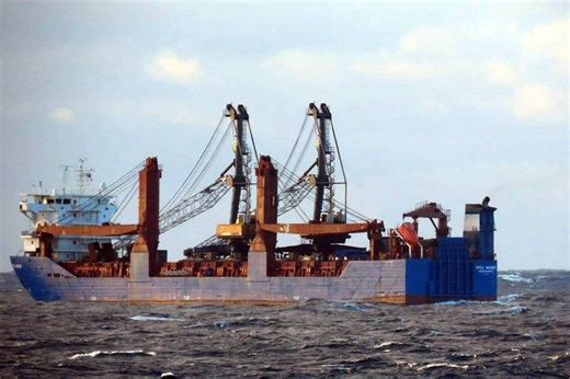 Russian ship explodes off Spain's coastline