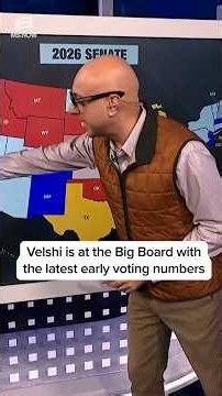 Velshi is at the Big Board with the latest early voting numbers