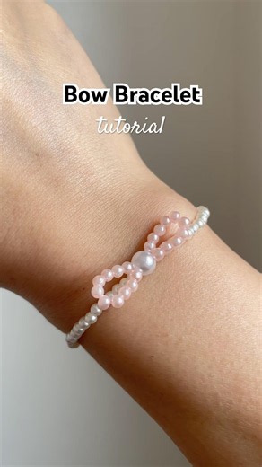 bow bracelet tutorial #beadedbracelet #tutorial #diy #preppy