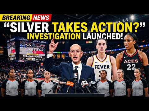 ADAM SILVER DESTROYS REFS & Aja Wilson AFTER CHEATING CAITLIN CLARK AND SABOTAGE! AGAINST LAS VEGAS