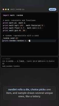 Python Math Random Module | Generate Random Numbers Tutorial
