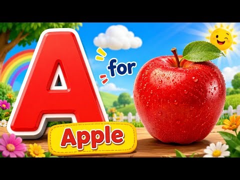 A for Apple | ABCDPhonics Song | ABC Alphabet Song for Kids | ABCDE Learning