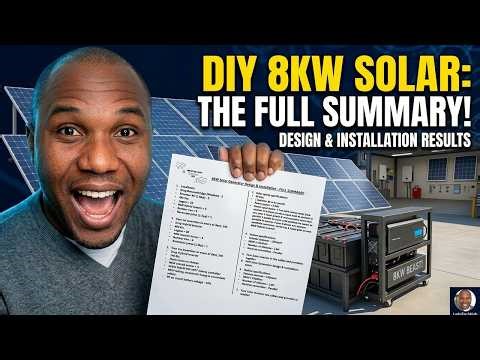Video1.8: Your 8KW Off-Grid Solar Cheat Sheet | Everything on One Page - Summary