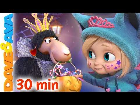 👻 Trick a Little, Treat a Little | Halloween Songs Dave and Ava Nursery Rhymes | Baby Songs 👻