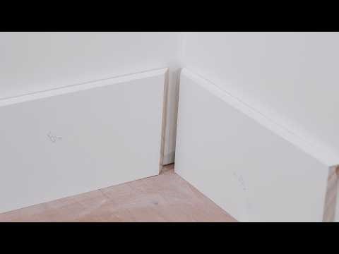 how to cut baseboard corners