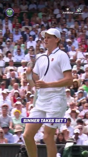 Jannik Sinner edges a thrilling Set 1 tie-break! | #Wimbledon 2026
