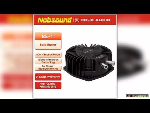 Nobsound High Power Tactile Bass Shaker 50Watt Subwoofer Transducer for HomeCar Theaters Improved B