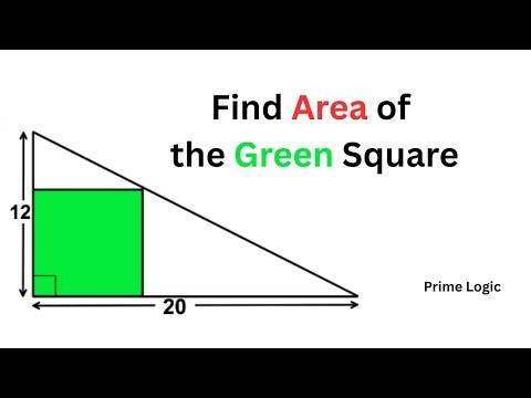 Find the Area of an Inscribed Square | Right Triangle Geometry