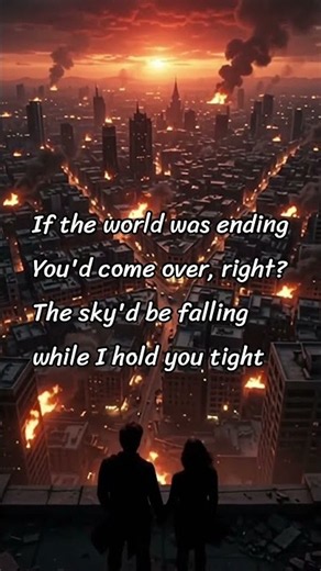 JP Saxe, Julia Michaels - If The World Was Ending (Lyrics) | Armageddon Edition #shorts #lyrics
