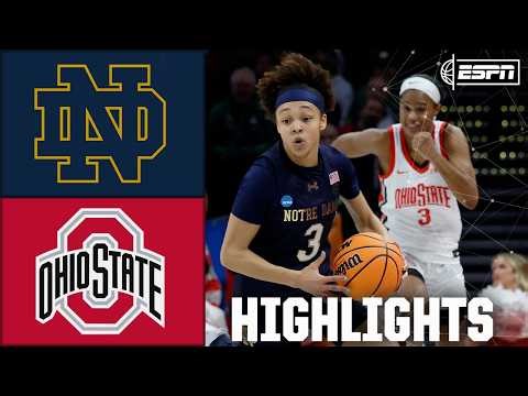 Round of 32: Notre Dame vs. Ohio State | Full Game Highlights | NCAA Tournament