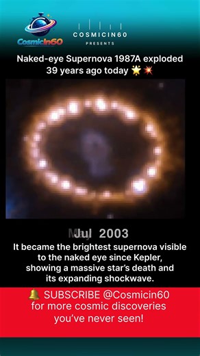 Brightest Naked-Eye Supernova 1987A 🌟 Star’s Death in Real-Time!
