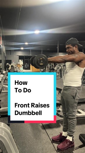 How to do —> Front Raises(Dumbbell) #foryoupage #fitness