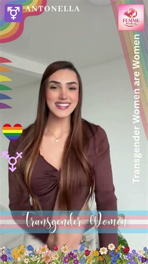 ANTONELLA – Beautiful Male to Female Trans Woman 👑🏳️‍⚧️ #shorts #transgender #viral