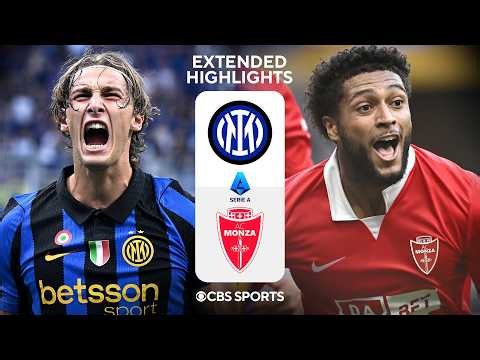 Inter vs. Monza: Extended Highlights | Serie A | CBS Sports Golazo