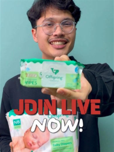 🔴 JOIN LIVE NOW & CLAIM YOUR VOUCHER! 💛 Catch Offspring LIVE and unlock extra savings on your baby essentials. 👶✨ Claim your voucher, check out the LIVE deals and stock up on your favourites before the promo ends! 🛒 💛 Tap into the LIVE now and claim your voucher! #OffspringMalaysia #JoinLiveNow