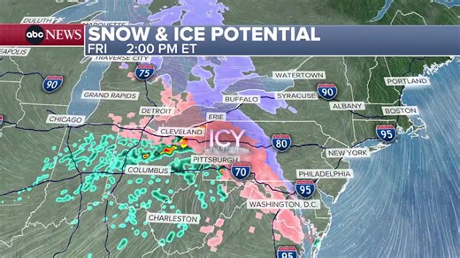 FLOOD WATCH: We're watching the weather map as more than 41 million Americans across California, Nevada and Arizona are under flood watches amid a rare, high risk for excessive rainfall and flooding. See the latest forecast: https://abcnews.go.com/US/flash-flood-thunderstorm-alerts-effect-california-heavy-rain/story?id=128680080 | ABC News