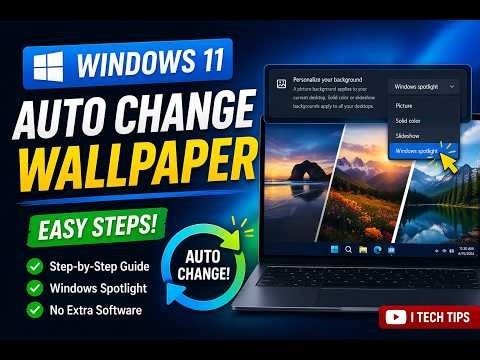 How to Change Wallpaper Automatically in Windows 11 (Step by Step Guide)