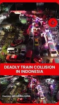 Caught on Drone: Aftermath of Deadly Train Crash In Indonesia
