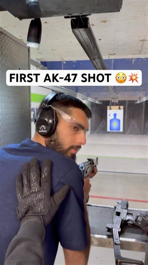 My First Time Shooting an AK-47 😳🔥