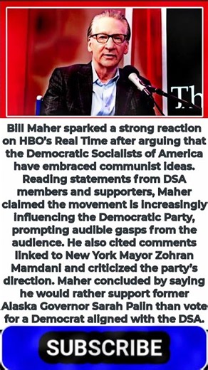 Bill Maher Leaves Audience Speechless With Explosive DSA Claims!