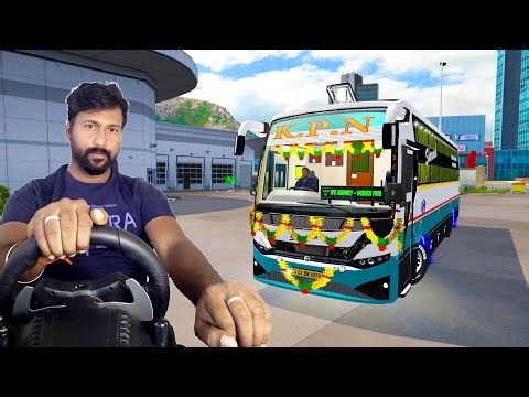 k P N Transport bus driving Ets2 g29 steering wheel gameplay Tamil - VTG