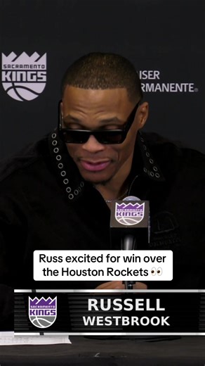 Huge win for Russ and the Kings 👏 (@Sacramento Kings) #russellwestbrook #kings #rockets #NBA #basketball