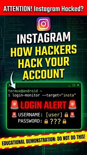 How hackers hack your Instagram 😱 | phising exposed! #hack #coding #shorts #viral