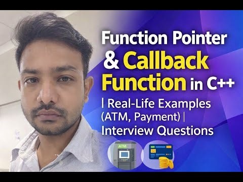 Function Pointer & Callback Function in C++ | Real-Life Examples (ATM, Payment) | Dinesh pal YT