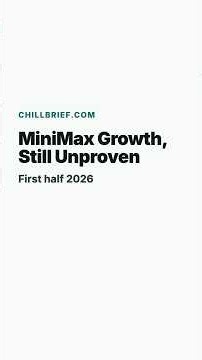MiniMax Growth, Still Unproven