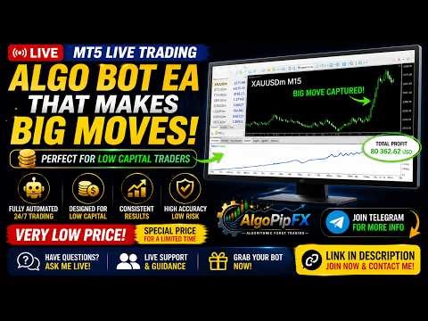 Algo Bot's Live GOLD Trading | ALGO Trading On GOLD | Low Capital ALGO BOT #goldtrading #xauusd
