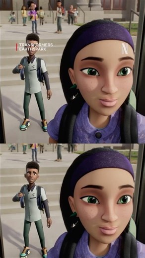 Coincidence… or a crush? 💘 Transformers EarthSpark is now playing on Netflix!