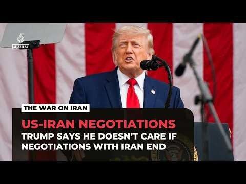 Trump says he has not heard from Iran on suspension of talks