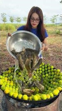 Cooking yummy wash fish with lemon deep fried recipe