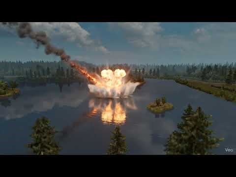 Meteor Crashes Into a Lake, Massive Flooding and Forest Fire Erupts!
