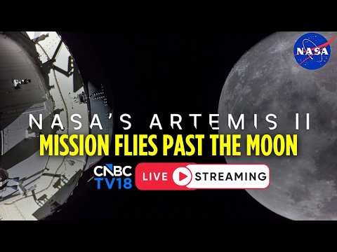 WATCH LIVE: NASA's Artemis Record-Breaking Lunar Flyby | Live Views from Orion Artemis II | N18G