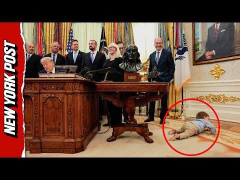 Toddler Steals Spotlight From Trump at Drug Price Event